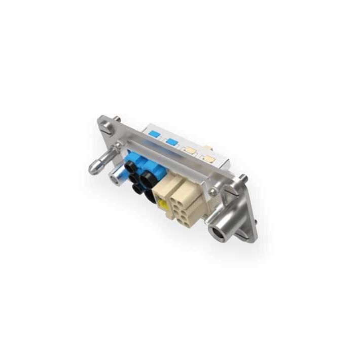  Inch-size rectangular Multi-connector H16B-M4-F